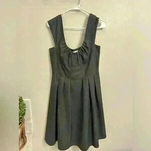 Calvin Klein woman's dark grey lined dress size 10 EUC